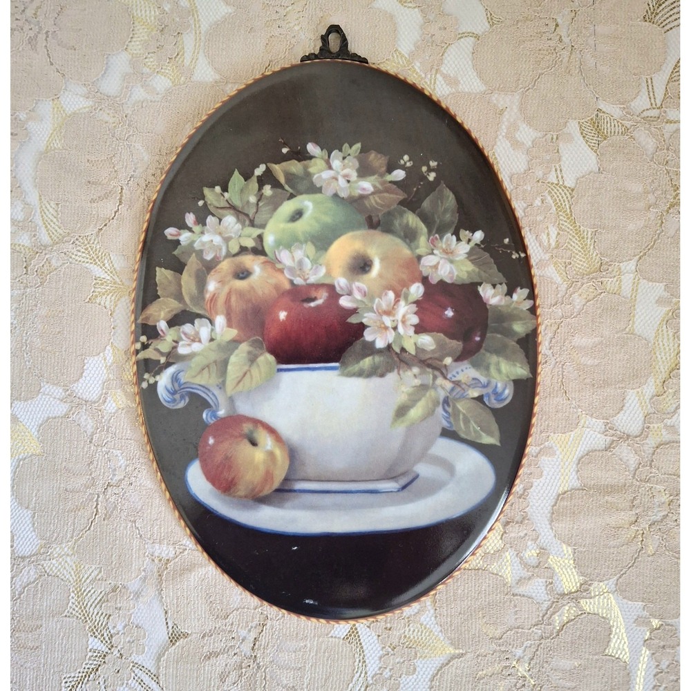Fine Porcelain Coleccion Beatriz Manzanas Decorative Wall Plaque France